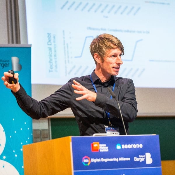 Dr. Johannes Bohnet speaking at Automotive